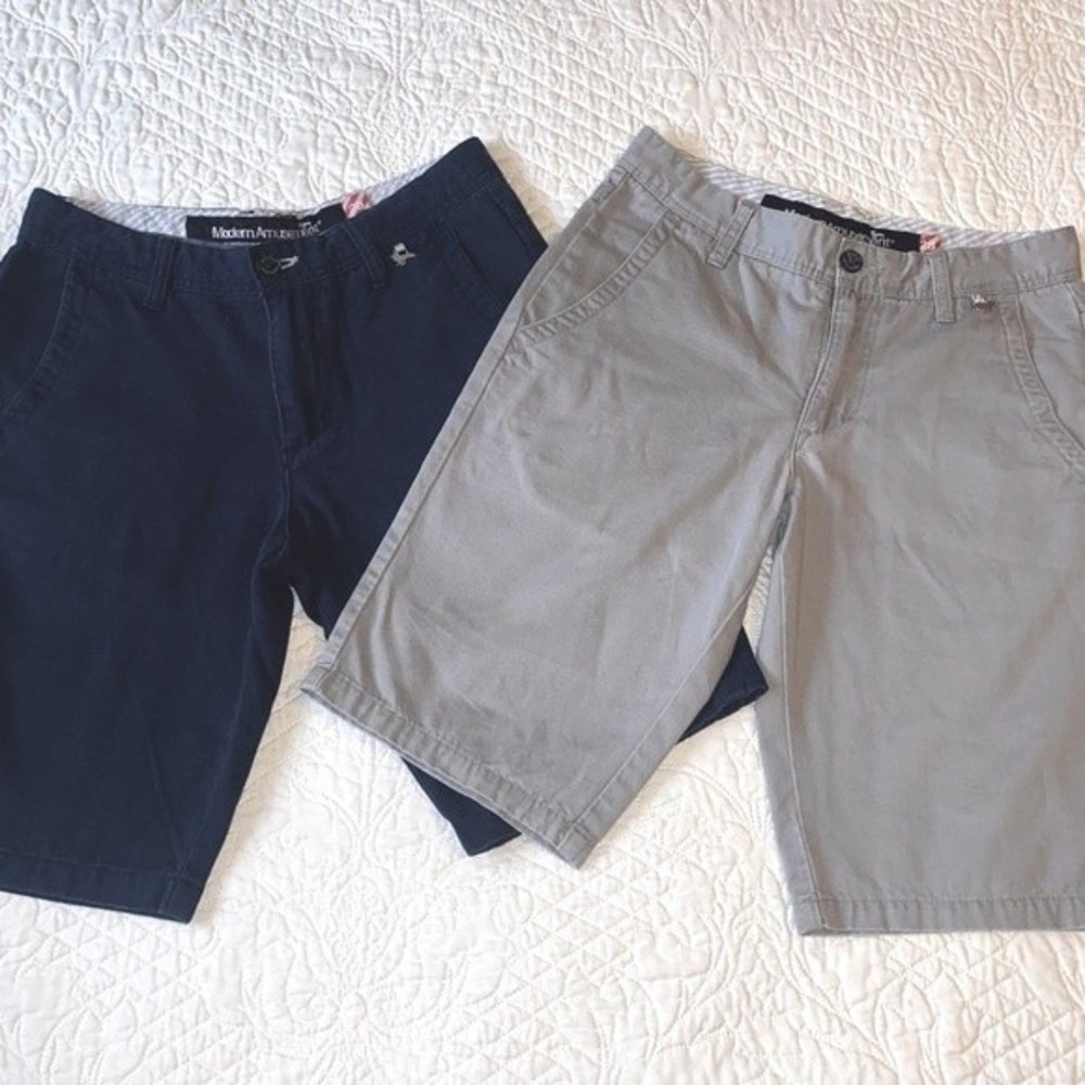 Navy & Gray Modern Amusement Shorts- Excellent Condition!